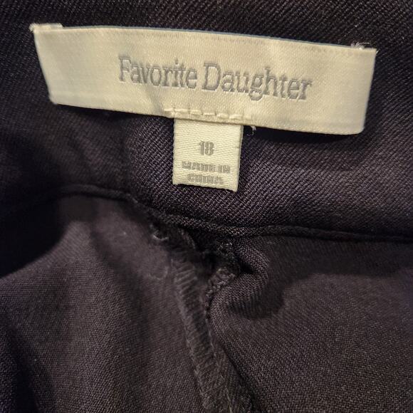 Favorite Daughter the favorite black wide-leg pants shorties size 18 - Picture 6 of 7